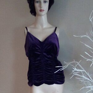 Torrid Velvet Ruched Top Size 1X